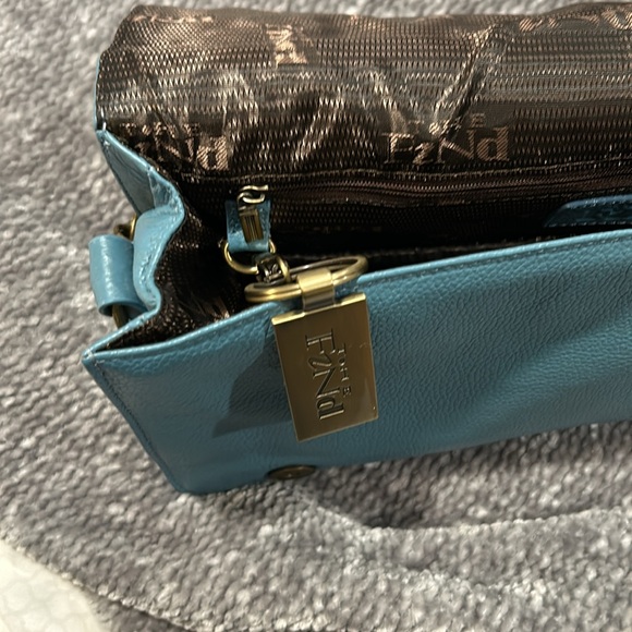 Perfect condition leather handbag Cute studs and chain on the strap. - Picture 7 of 10